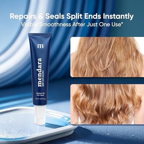 Split End Mender Hair Serum – Helps Seal the Appearance of Split Ends, Smooth & Nourish Dry, Damaged Ends, Lightweight Leave-In Anti-Frizz Treatment with Flaxseed Extract & Keratin, 70 mL
