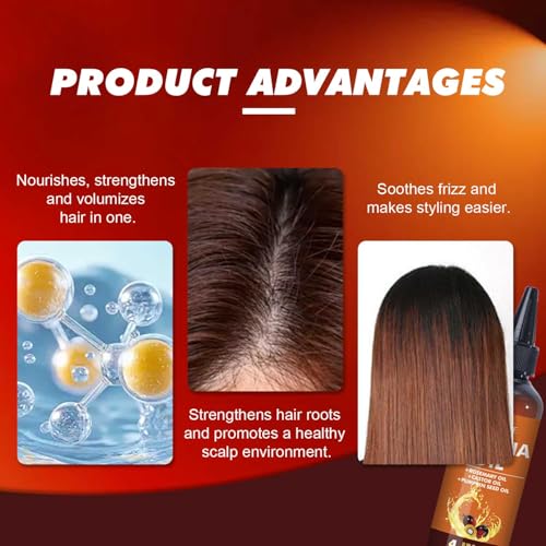 Organic Batana Oil for Hair Growth 4-in-1 Batana From Honduras with Rosemary,Pumpkin Seed,Castor Oil Deep nourishment,Strengthen Hair Roots Make Smooth&Shiny For Damaged Hair,Dry & Frizzy Repair 120mL