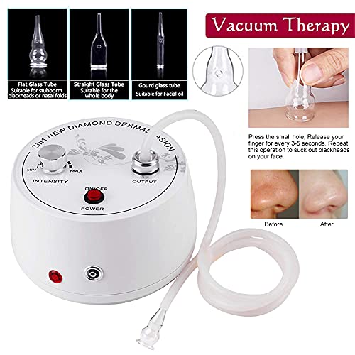 Diamond Microdermabrasion Machine, Yofuly 3 in 1 Professional Microdermabrasion Machine with Vacuum Glass Tube and Spray Bottle for Home Use Skin Care