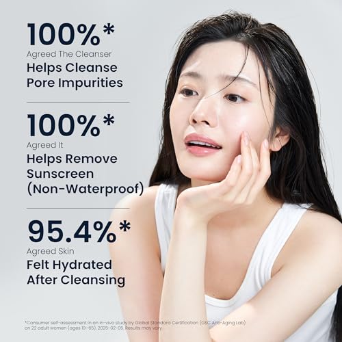 Pore Deeptox Cleansing Foam, Black Charcoal + BHA & Succinic Acid, One-Step Pore-Purifying Cleanser, 10-Weight Hyaluronic, 4.06 fl oz (120 mL) | Korean Face Wash for Oily & Sensitive Skin