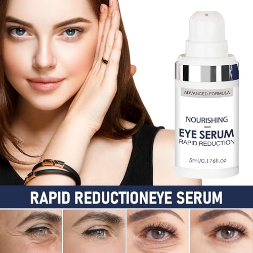 Rapid Reduction Eye Serum, Advanced Formula Instant Eye Serum, Anti Aging Serum Visibly Reduces Under-eye Bags, Nourishing Eye Serum, Suitable For All Skin Type (2Pcs)