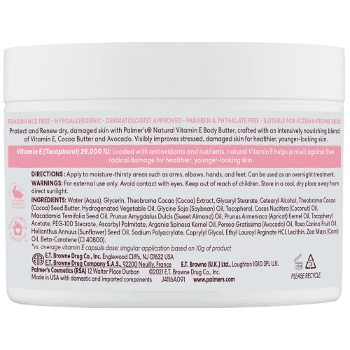 Palmer's Natural Vitamin E Body Butter, 7.25 Ounce