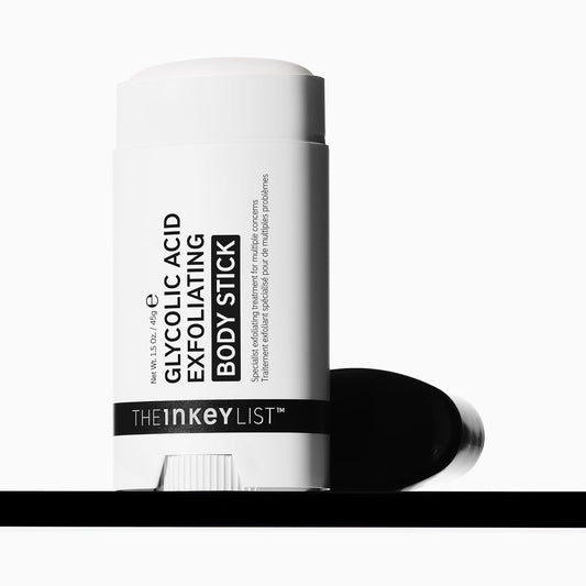 The INKEY List Glycolic Acid Exfoliating Body Stick - Deep Exfoliation for Rough, Bumpy Skin, Fragrance Free, Targets KP & Ingrown Hairs, Suitable For All Skin Types