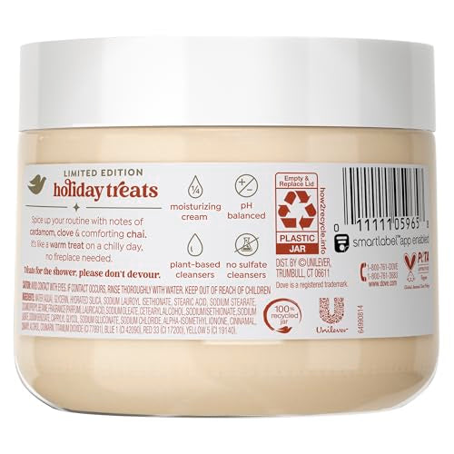 Dove Scrub Cinnamon Pumpkin Pie Exfoliates & Moisturizes Skin 15 OZ