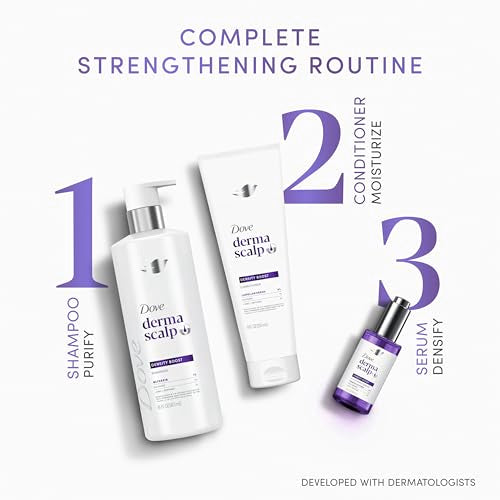 Dove Derma Scalp Density Boost Conditioner 1 ct With Lamellar Serum, Glycerin And Zinc + Peptides For Hair Loss And Breakage 9 oz