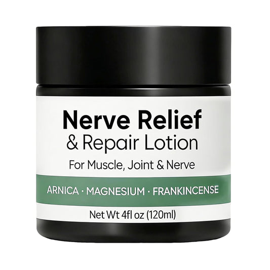 Nerve Relief Cream with Arnica, Daily Comfort & Nourishing Lotion for Hands, Feet, Knees, Neck & Back, with Magnesium Cream Formula, 3.5 oz (1 Pack)