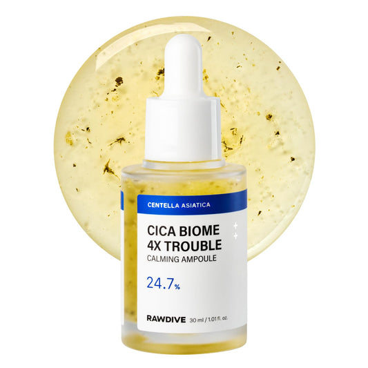 Cica Biome 4X Calming Serum, Centella Asiatica & Niacinamide Facial Serum for Sensitive Skin, Soothing & Pore Care, Korean Skincare (1.01 Fl Oz / 30ml)
