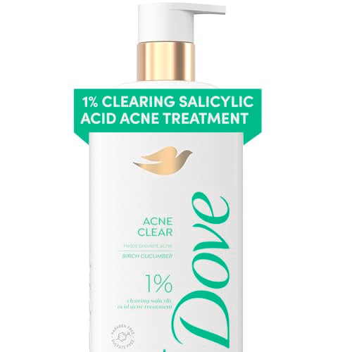Dove Serum Body Wash Acne Clear for troubled skin with Salicylic Acid 18.5 Fl Oz