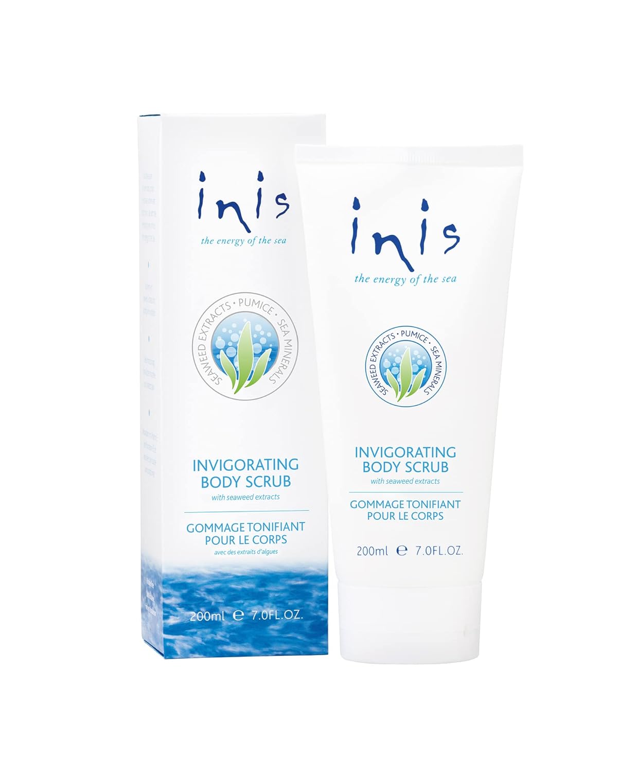 Inis the Energy of the Sea Scented Body Scrub - Exfoliating Body Scrub with Pumice and Seaweed for Soft, Smooth, Moisturized Skin - 7oz.