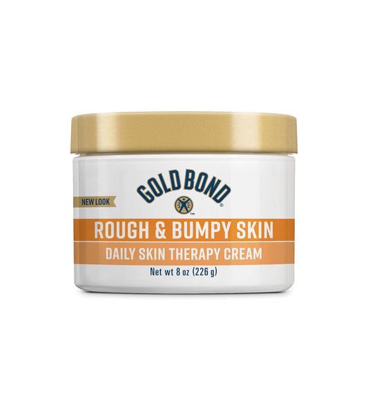 Gold Bond Rough & Bumpy Daily Skin Therapy Cream, 8 oz Cream With 7 Moisturizers & 3 Vitamins
