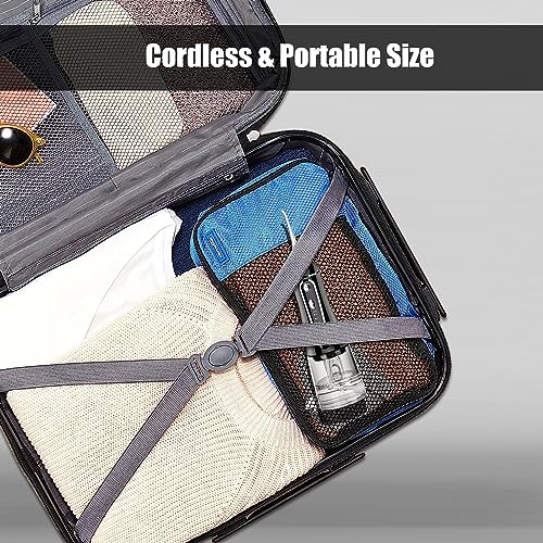 Cordless Water Flosser for Teeth Rechargeable - FZCOK 7 Clean Settings Oral Irrigator Dental Flosser for Braces Adults Teeth Cleaning Portable with Long Battery Life, Waterproof(Black)