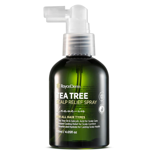 RoyceDerm Tea Tree Scalp Relief Spray - for Comfort, Hydration, and Balance - Conditioning Support for Women & Men