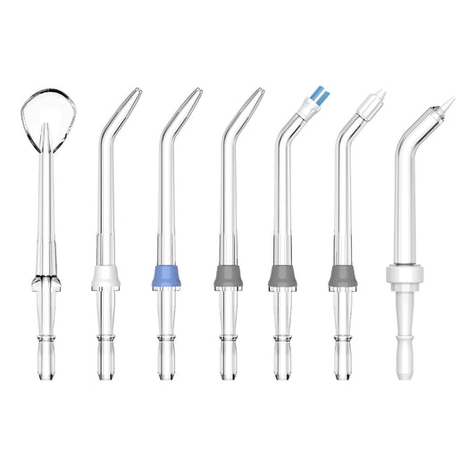 Water Flosser & Ultrasonic Electric Toothbrush Combo 2411WF, Water Flosser Replacement Tips, 7 Pcs, White