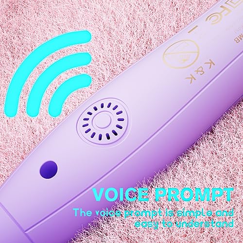 K&K 1.25 Inch Ceramic Tourmaline Ionic Heated Round Brush Curling Brush Creates Blowout Look -Creates Root Volume & Loose Curls Volume Curls Dual Voltage Hair Styling Tool (Purple, 1.25 Inch)