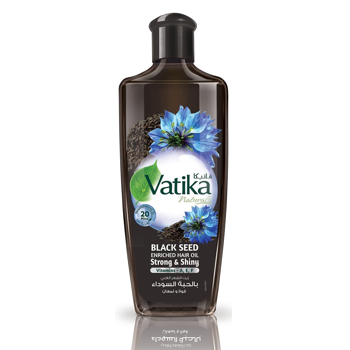 Vatika Naturals Dabur Enriched Black Seed Hair Oil – Strengthening & Shine-Enhancing Serum with Black Seed Extract for Scalp Vitality, Moisture Balance & Resilience – Promotes Healthy Hair – 300 ml