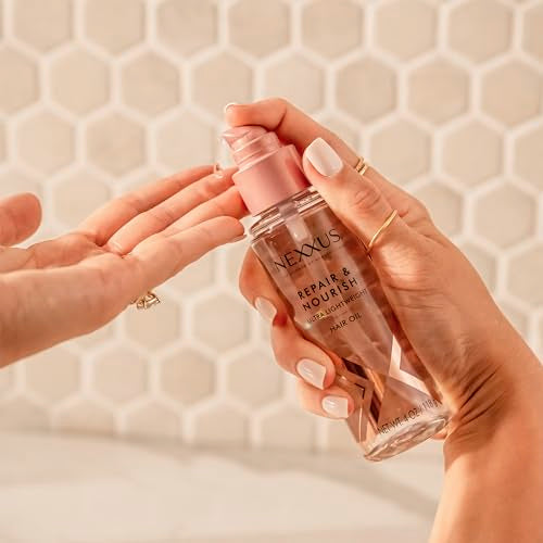 Nexxus Styling Hair Care Hair Oil Repair & Nourish Ultra Lightweight Hair Oil, Powered by STYLEPROTECT Technology 3.3 fl oz