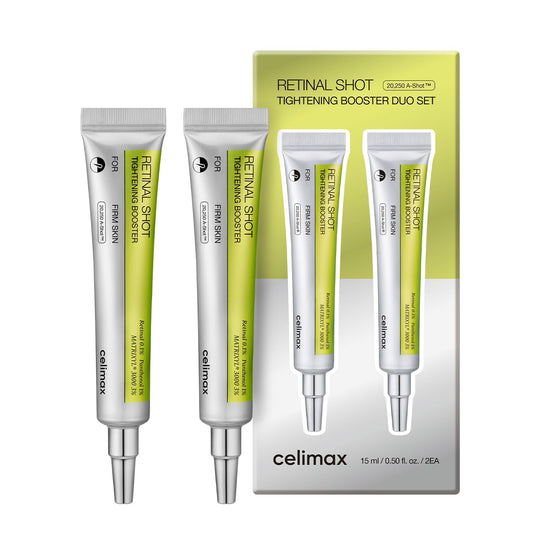 celimax The Vita A Retinal Shot Tightening Booster Duo Set 15mlx2 | Gift Set for Women, Valentine's Gift | with Retinal 0.1%, Matryxyl 3%, Pore Minimizer, Wrinkles & Fine Lines, Firmer Skin