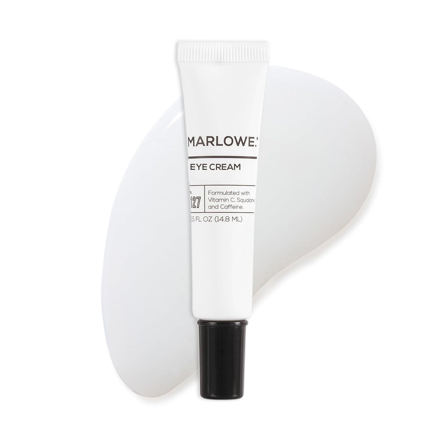 MARLOWE. No. 127 Mens Eye Cream with Vitamin C, Caffeine and Moisturizing Squalane for Puffiness, Wrinkles & Dark Circles, Targeted Under Eye Skin Care, 0.5 FL Oz