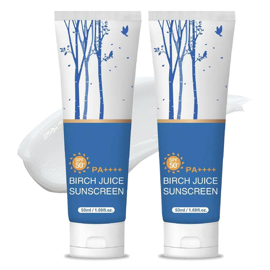 Birch Juice Sunscreen SPF 50+ - Daily Hydrating Facial Sunscreen, Broad Spectrum UVA/UVB Protection, Non-Greasy Moisturizer for Sensitive Skin, Vegan & Cruelty-Free 1.69 fl.oz (2)