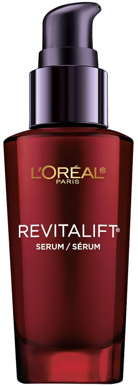 L'Oreal Paris Revitalift Triple Power Anti-Aging Concentrated Face Serum, Hyaluronic Acid and Pro-Xylane, Reduces Wrinkles 1 oz