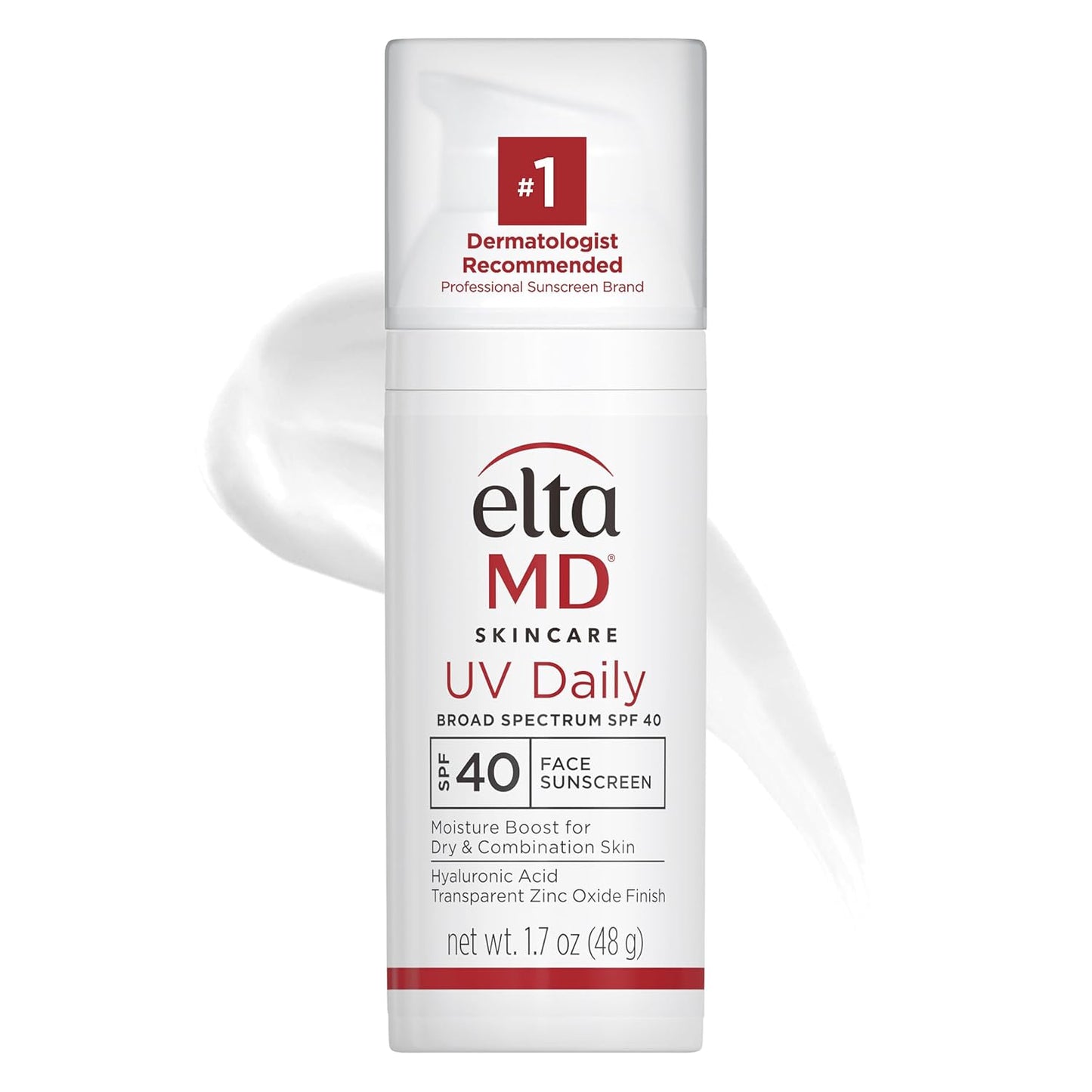 EltaMD UV Daily Face Sunscreen Moisturizer with Zinc Oxide, Daily Face Moisturizer with SPF, Great for Dry, Combination, and Normal Skin