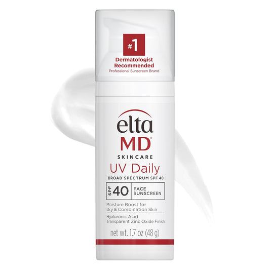 EltaMD UV Daily Face Sunscreen Moisturizer with Zinc Oxide, Daily Face Moisturizer with SPF, Great for Dry, Combination, and Normal Skin