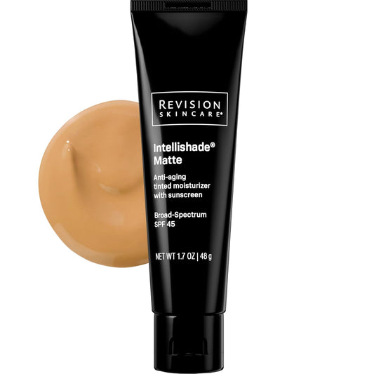 Revision Skincare Intellishade® Matte SPF 45 Anti-Aging Tinted Sunscreen for Face, Oil-Free Moisturizer with SPF and Vitamin C, Pore Minimizing Sunscreen for Oily and Combination Skin, 1.7 oz