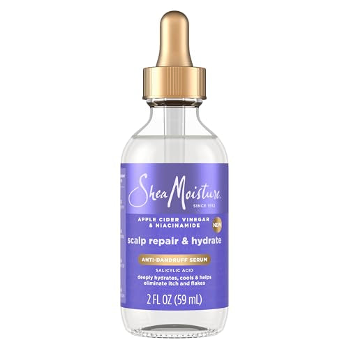 Shea Moisture Scalp Repair & Hydrate Anti-Dandruff Serum With Salicylic Acid and Scalp Repair Technology Deeply Hydrates and Improves Scalp Health as it Reduces Flakes and Itch 2 fl oz