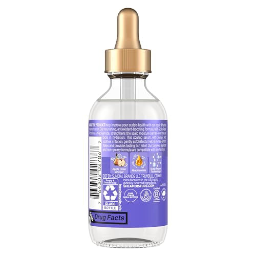 Shea Moisture Scalp Repair & Hydrate Anti-Dandruff Serum With Salicylic Acid and Scalp Repair Technology Deeply Hydrates and Improves Scalp Health as it Reduces Flakes and Itch 2 fl oz