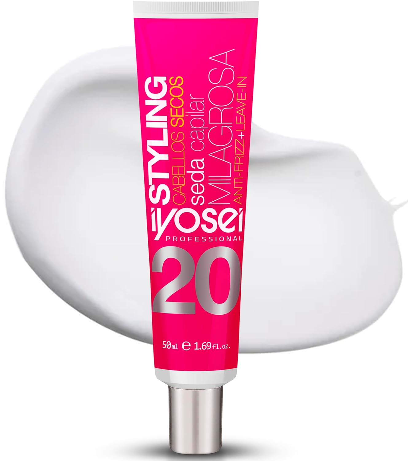 Professional Miracle Hair Silk No. 20 Leave‑In Hair Treatment Oil for Frizzy, Dry, Damaged Hair – Anti Frizz Hair Serum & Heat Protectant for Hair Repair, Frizz Control & Shine