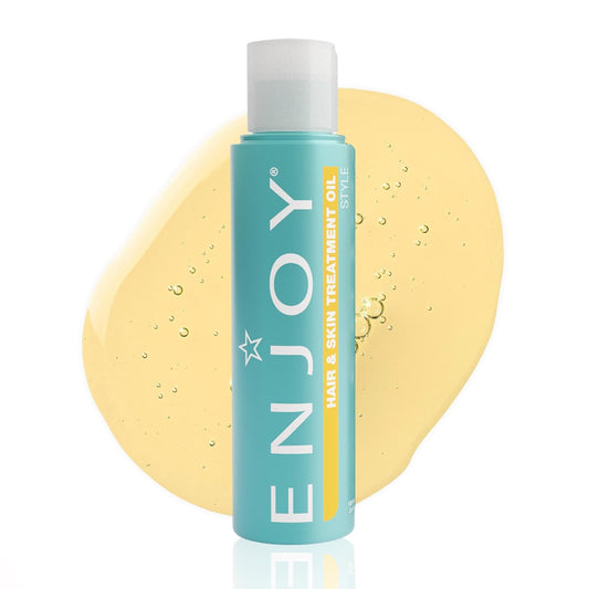 Enjoy Hair & Skin Treatment Oil - Lightweight, Non Greasy Hydration for Fast Drying & Smooth Finish (3.4 oz)