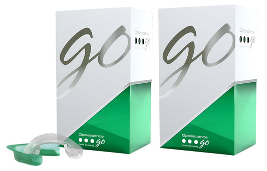 Opalescence Go - Prefilled Gel Teeth Whitening Trays (2 Packs / 20 Treatments) - 15% Hydrogen Peroxide - Teeth Whitening Kit -Mint - 5194-2