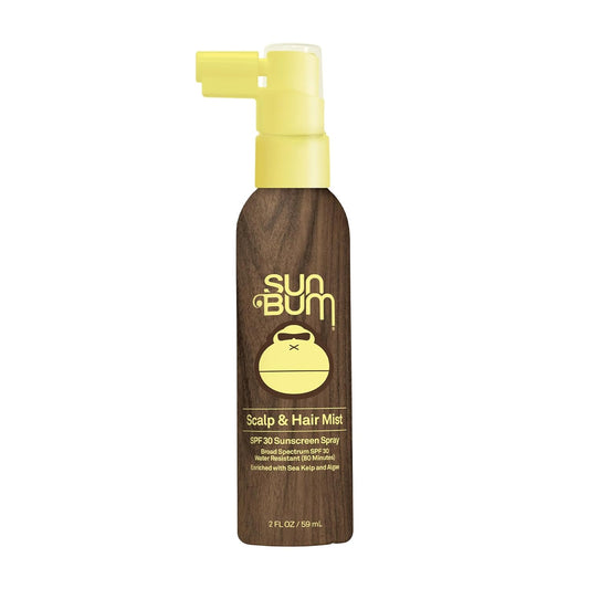 Sun Bum Original SPF 30 Sunscreen Scalp and Hair Mist - Hawaii Act 104 Compliant (Octinoxate & Oxybenzone) - Vegan - Broad Spectrum UVA/UVB Sunscreen Spray with Vitamin E - 2 oz