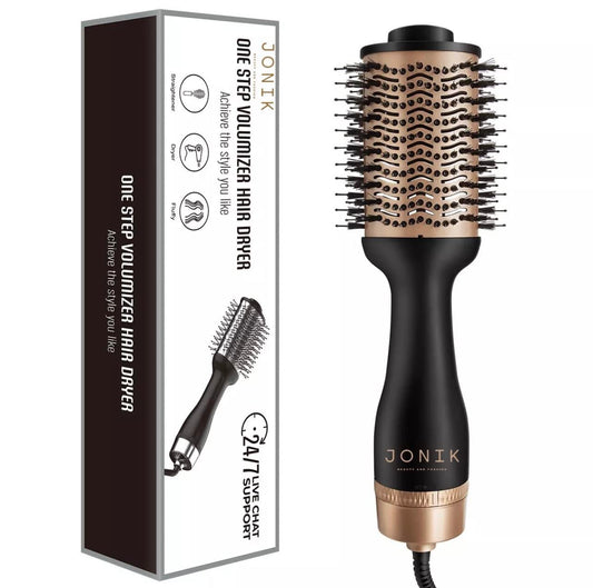 One-Step Professional Hair Dryer Brush, Volumizer, Straightener and Curler by JONIK BEAUTY AND FASHION!