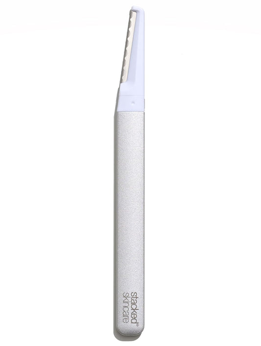 Professional Dermaplaning Tool for Women – Metal Handle, Replaceable Blade, Smooth Skin & Peach Fuzz Removal, At-Home Exfoliation Razor