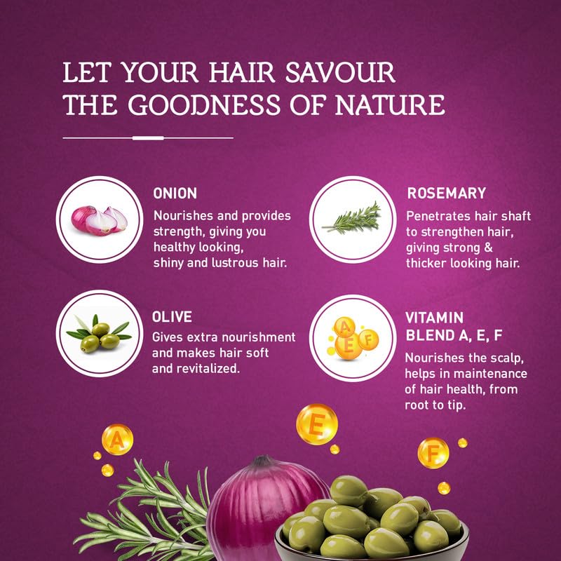 Vatika Naturals Multivitamin Hair Oil - Nourishing Formula for Healthy, Lustrous Hair - Strengthens Revitalizes & Promotes Stronger Hair - 100% Natural Oil Extract - Enriched with Red Onion - (300 ML)