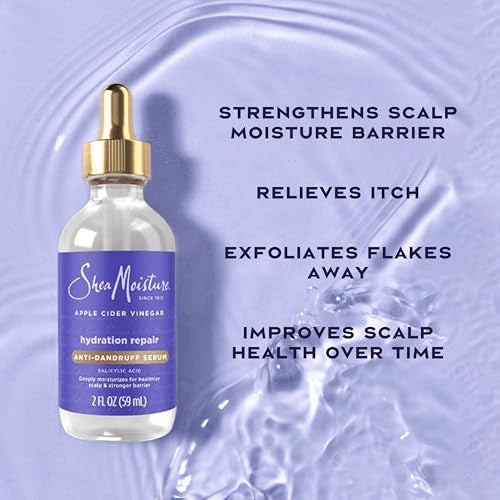 Shea Moisture Scalp Repair & Hydrate Anti-Dandruff Serum With Salicylic Acid and Scalp Repair Technology Deeply Hydrates and Improves Scalp Health as it Reduces Flakes and Itch 2 fl oz