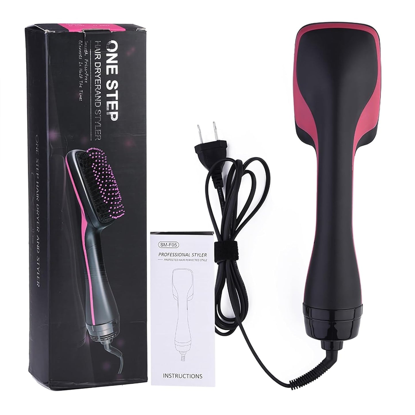2 in 1 Multifunctional Anion Hair Dryer Brush Comb Styler Hairdressing Tool