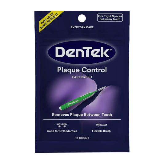 DenTek Easy Brush Plaque Control Interdental Cleaners, Tight, 16 Count