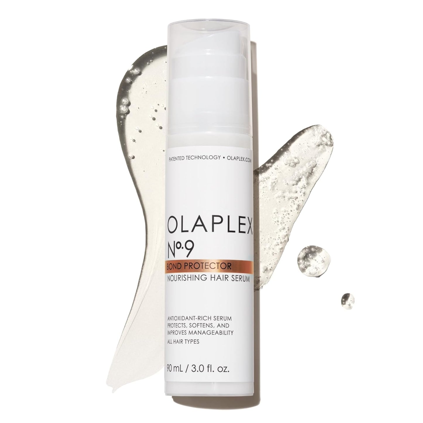 Olaplex Nº. 9 Bond Protector: Nourishing Hair Serum & Heat Protectant | Softens, Nourishes & Reduces Tangle & Static | For Coily, Curly, Straight, and Wavy, 90 mL / 3.0 Fl Oz