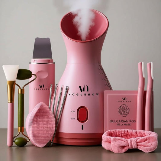 Facial Steamer Spa Kit with Complimentary 17 Tools | Valentines Gift | Face Steamer with Towel Warmer & Humidifier Mode| Self Care Gifts, Spa Gifts - Valentine Gifts for Women - Galentines Day Gifts