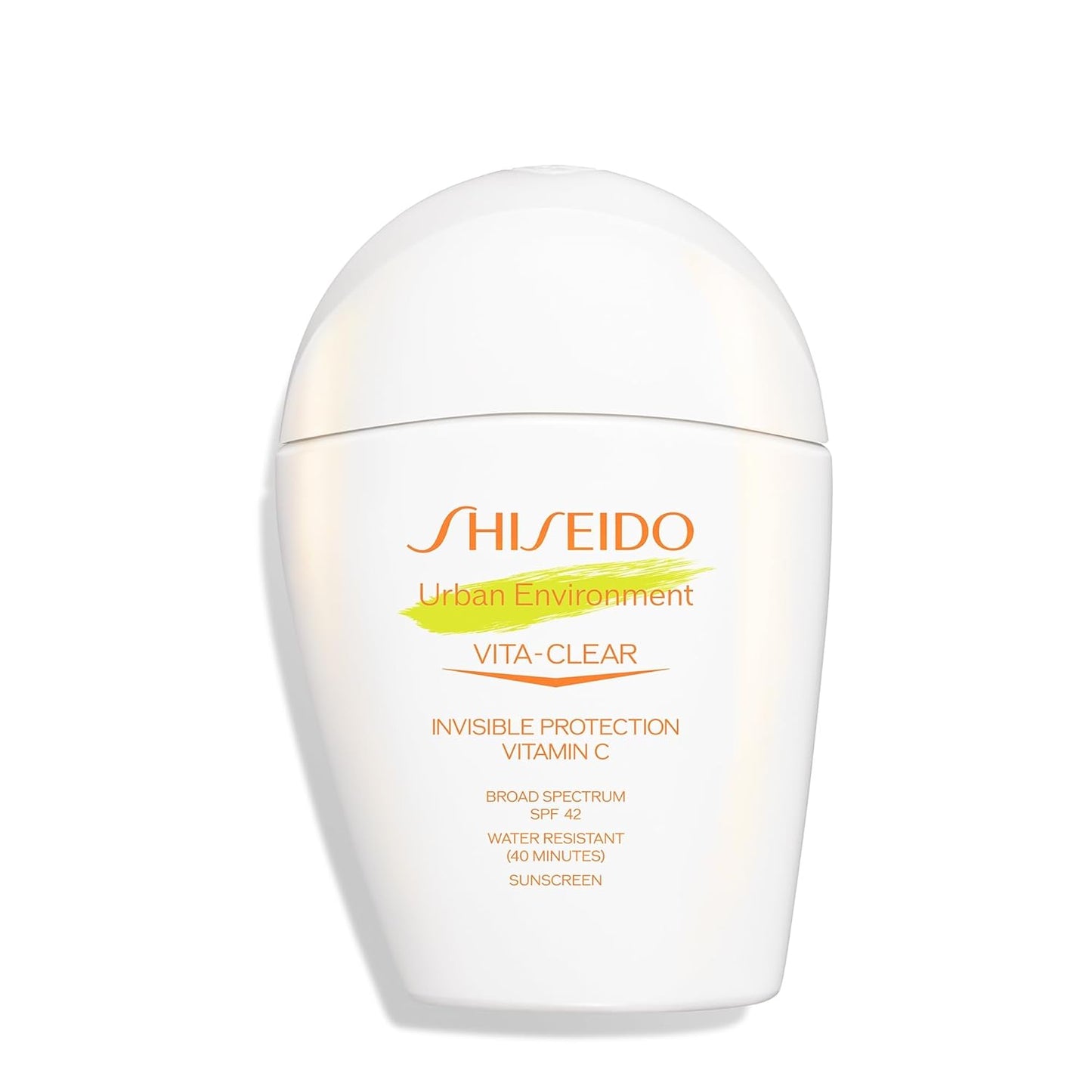 Shiseido Urban Environment Vita-Clear Sunscreen SPF 42 - Invisible Formula with Vitamin C - No-Shine, Makeup Effect for 8 Hours - Non-Comedogenic - 30 mL