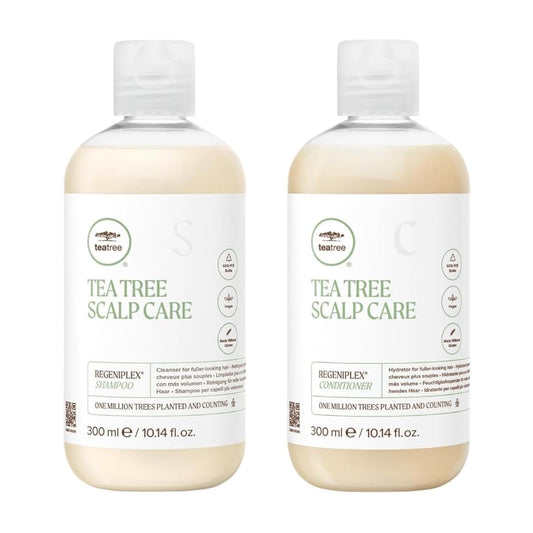 Tea Tree Scalp Care Holiday Gift Set, Shampoo + Conditioner, For Fine + Thinning Hair