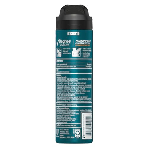 Degree Men Advanced Antiperspirant Deodorant Dry Spray Deep Cedar & Lavender 3 Count 72-Hour Sweat and Odor Protection Deodorant for Men With Body Heat Activated Technology 3.8 oz