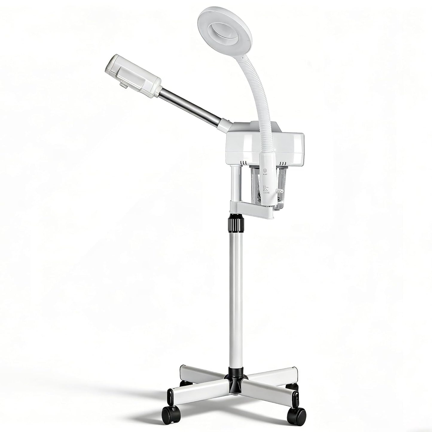 Nova Microdermabrasion Professional 2 in 1 Facial Steamer for Face Deep Cleaning Ozone Face Steamer with 5X Magnifying Lamp Hot Mist Function for Salon Spa Home Beauty Equipment