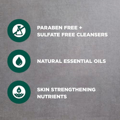 DOVE MEN + CARE Body and Face Scrub Eucalyptus Deeply Exfoliates for Hydrated & Nourished Skin 100% Gentle Cleanser, No Sulfate Cleansers or Parabens 9 oz