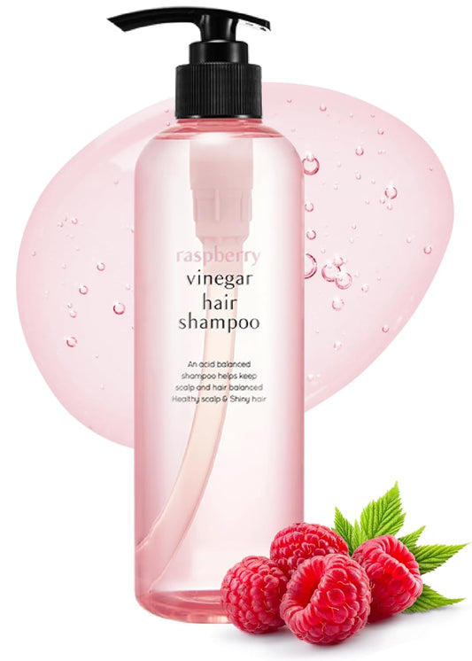 A’PIEU Raspberry Vinegar Hair Shampoo - Dandruff & Clarifying Shampoo with Scalp Treatment. Balances pH, Removes Buildup, Soothes Scalp. Korean Hair Care. 16.9 fl.oz
