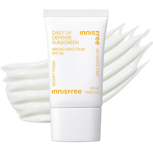 Innisfree Daily UV Defense SPF 36 – Korean Face Sunscreen, Invisible Finish, Broad Spectrum, No White Cast, Lightweight, Hydrating, Available in Gift Sets