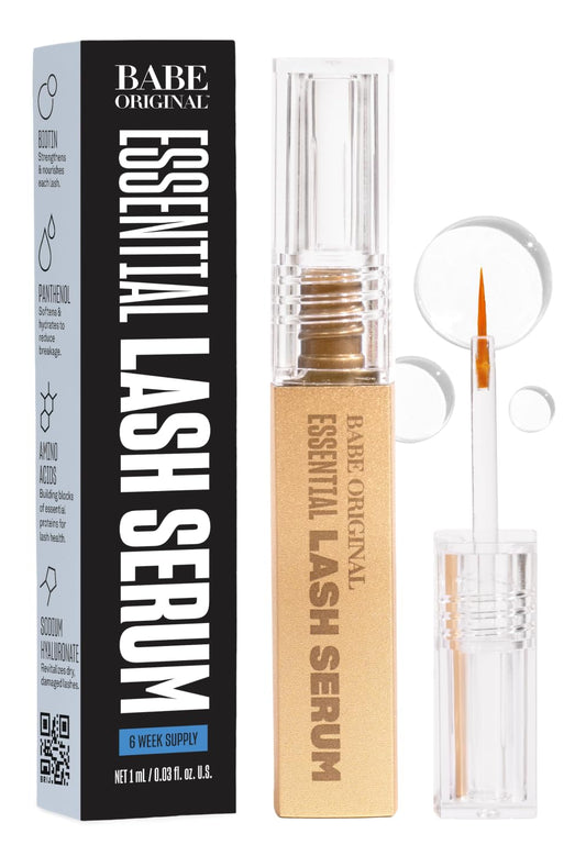 Babe Original Lash Serum - Fuller & Longer Looking Eyelashes, Advanced Lash Enhancing Treatment for Natural Lashes, Extensions & Eyebrows, Vegan & Cruelty-Free