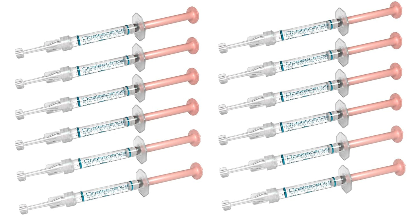 Opalescence 20% with PF Gel Syringes Teeth Whitening - Refill Kit (12 Syringes) Carbamide Peroxide. Made by Ultradent, in Melon Flavor. Tooth Whitening 5401-6